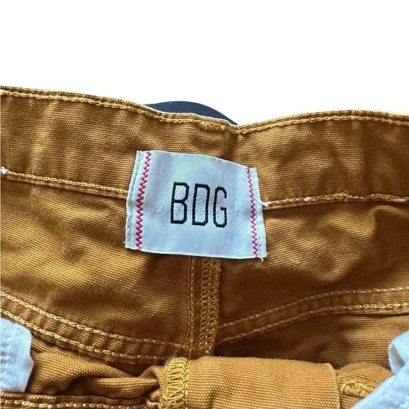 NWOT Women’s Urban Outfitters BDG Brown Canvas  Cotton Carpenter Pants SZ 26 - Picture 3 of 9